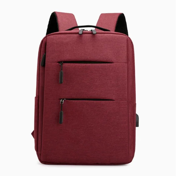 HOMEFISH Unisex Laptop Backpack, Multi-layer Zipper & Large Capacity, 13-15 Inch Business Travel Bag